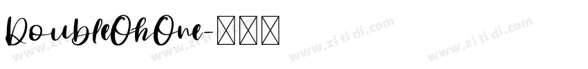 DoubleOhOne字体转换
