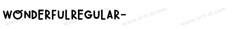 WonderfulRegular字体转换