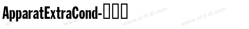 ApparatExtraCond字体转换