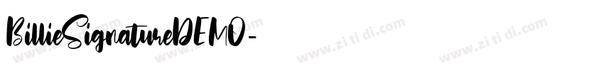 BillieSignatureDEMO字体转换