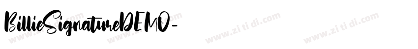 BillieSignatureDEMO字体转换