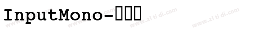 InputMono字体转换