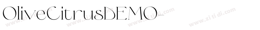 OliveCitrusDEMO字体转换