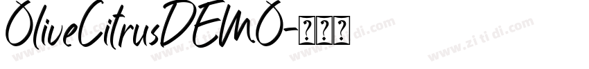 OliveCitrusDEMO字体转换