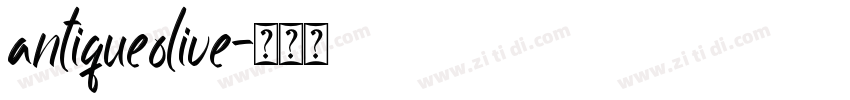 antiqueolive字体转换