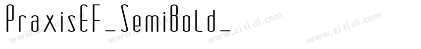 PraxisEF-SemiBold字体转换