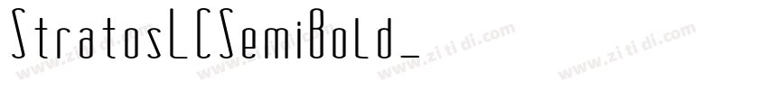 StratosLCSemiBold字体转换