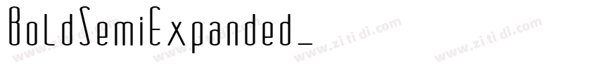 BoldSemiExpanded字体转换