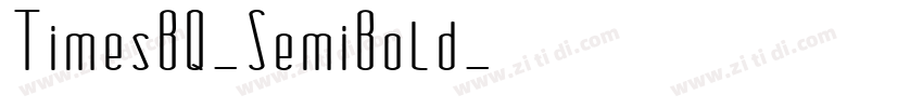 TimesBQ-SemiBold字体转换