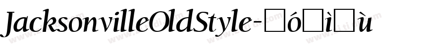 JacksonvilleOldStyle字体转换