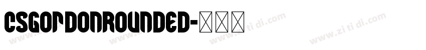 CSGordonRounded字体转换