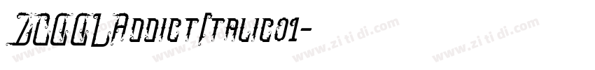 ZCOOLAddictItalic01字体转换