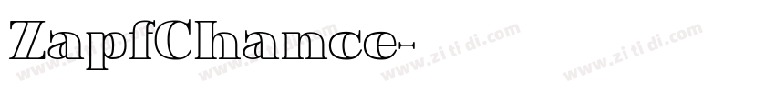 ZapfChance字体转换