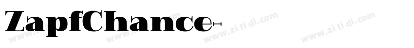 ZapfChance字体转换