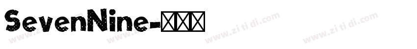 SevenNine字体转换