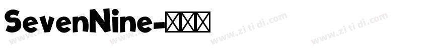 SevenNine字体转换