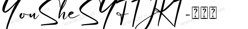 YouSheSYFTJKT字体转换