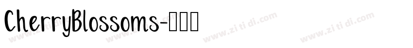 CherryBlossoms字体转换