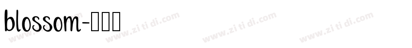 blossom字体转换
