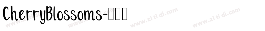 CherryBlossoms字体转换