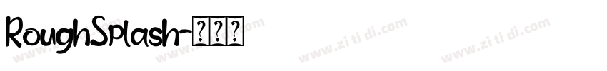 RoughSplash字体转换