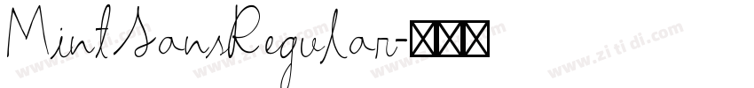 MintSansRegular字体转换