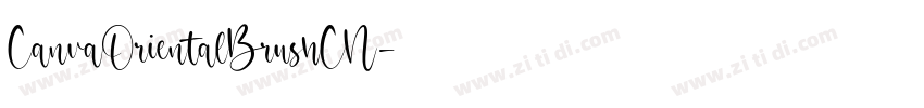 CanvaOrientalBrushCN字体转换