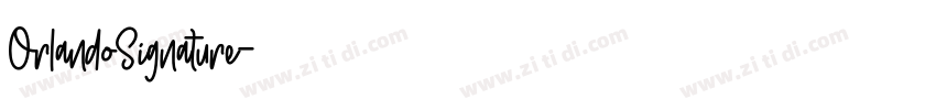 OrlandoSignature字体转换