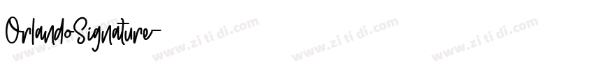 OrlandoSignature字体转换