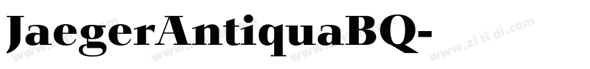 JaegerAntiquaBQ字体转换