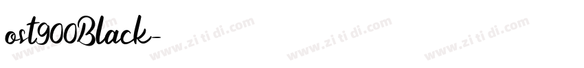 ost900Black字体转换