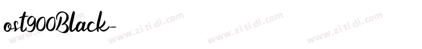 ost900Black字体转换