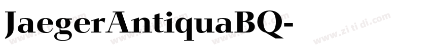 JaegerAntiquaBQ字体转换