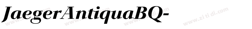 JaegerAntiquaBQ字体转换