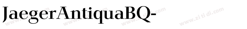 JaegerAntiquaBQ字体转换