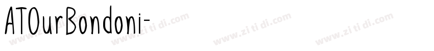 ATOurBondoni字体转换
