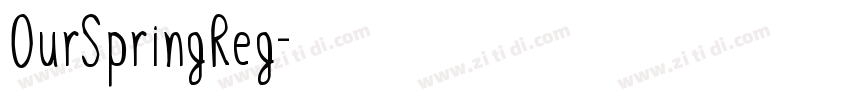 OurSpringReg字体转换