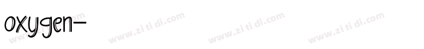 oxygen字体转换