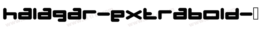 halagar-extrabold字体转换