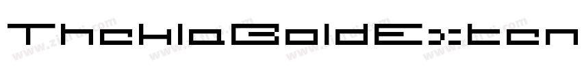TheklaBoldExtended字体转换