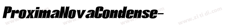 ProximaNovaCondense字体转换