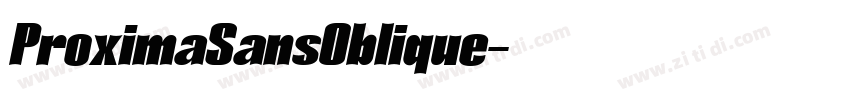 ProximaSansOblique字体转换