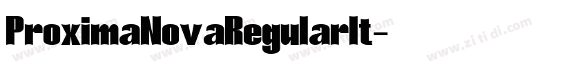 ProximaNovaRegularIt字体转换