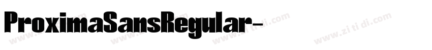 ProximaSansRegular字体转换