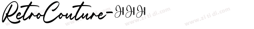 RetroCouture字体转换