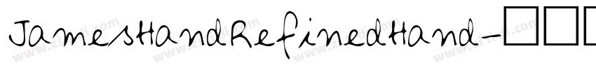 JamesHandRefinedHand字体转换
