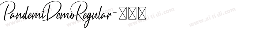 PandemiDemoRegular字体转换