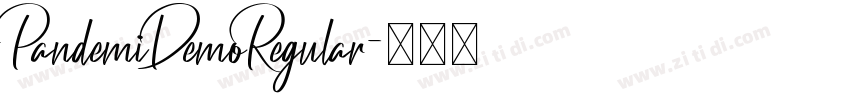 PandemiDemoRegular字体转换