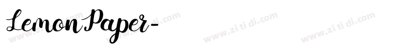 LemonPaper字体转换