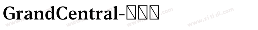 GrandCentral字体转换